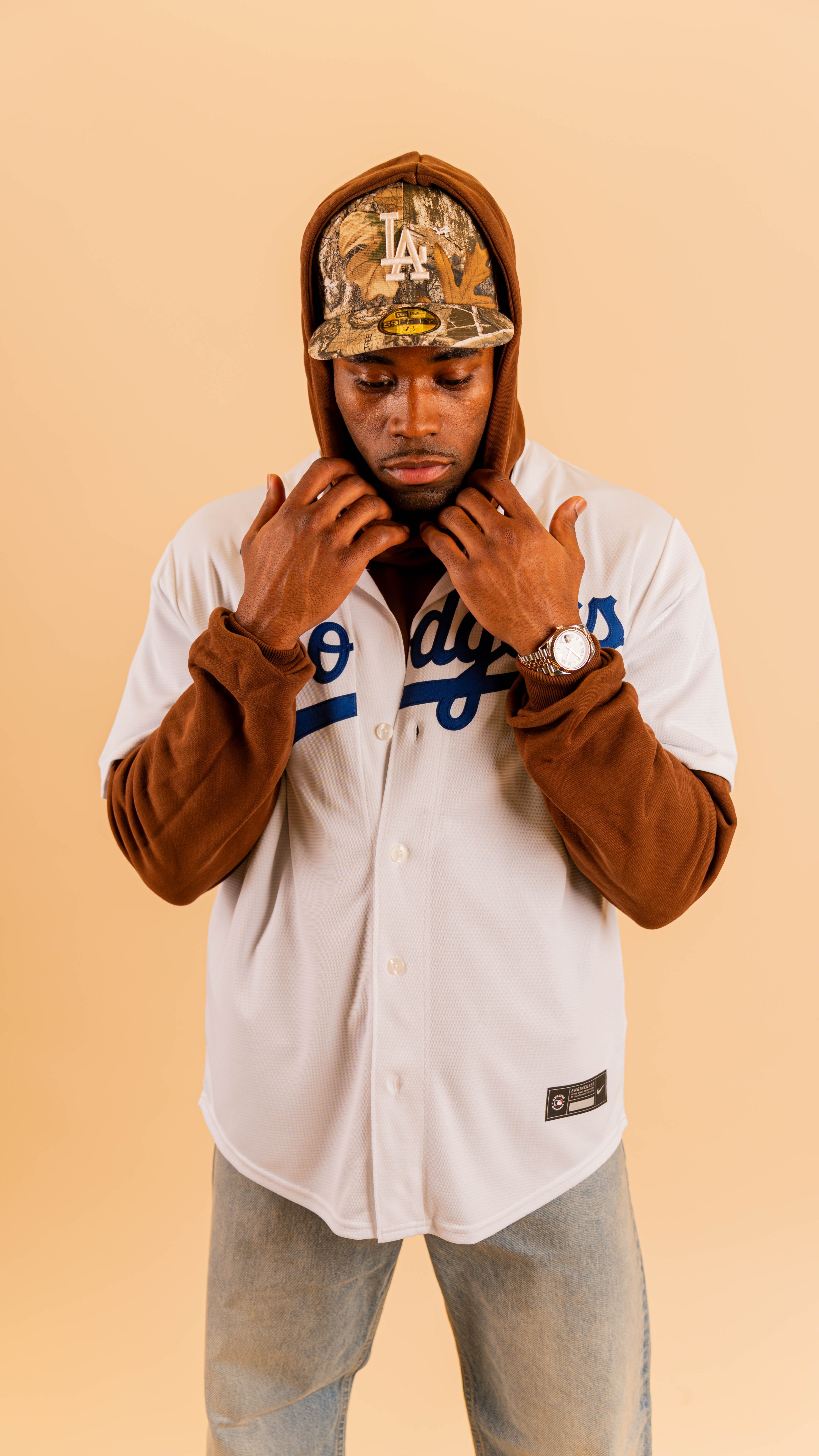 New Era Los Angeles Dodgers Realtree 59FIFTY and Los Angeles Dodgers Official Home Jersey. Shop in-store at Lids.